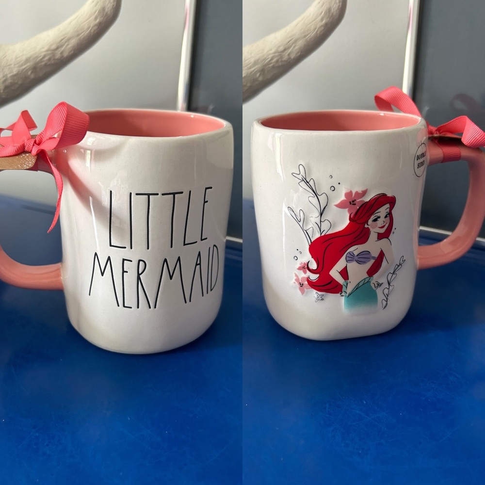 Rae Dunn Disney Little Mermaid Ariel Double Sided Mug